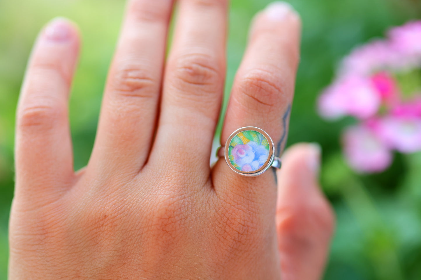 Size 7- Handcrafted Sterling silver ring