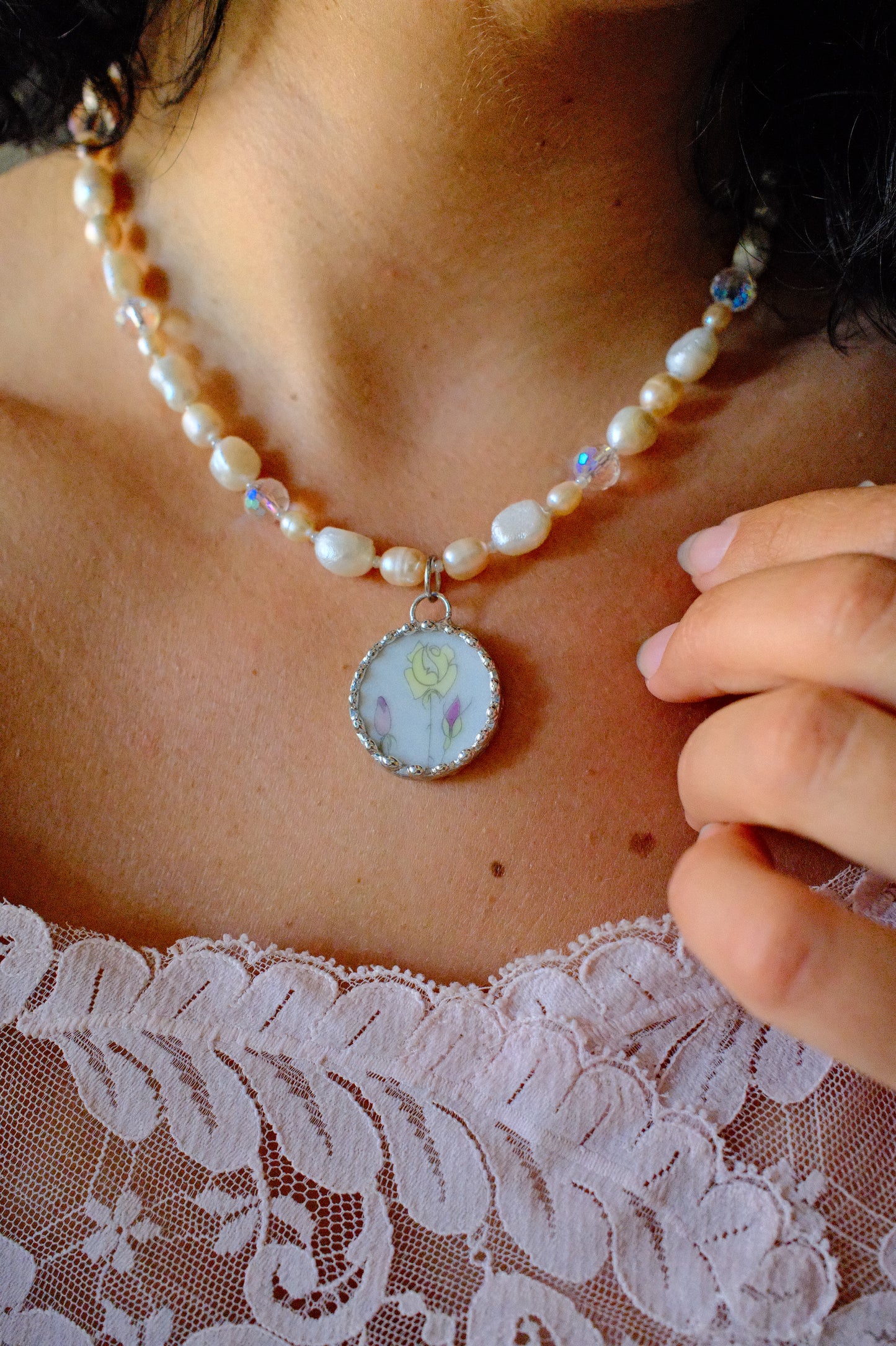 Pearls of Yellow Roses