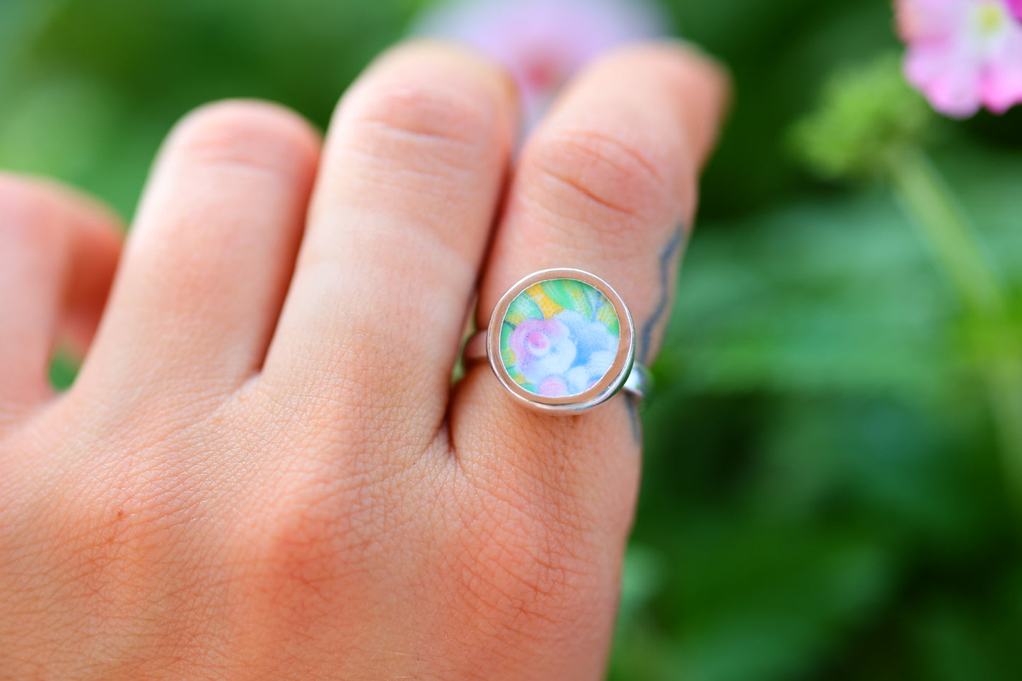 Size 7- Handcrafted Sterling silver ring