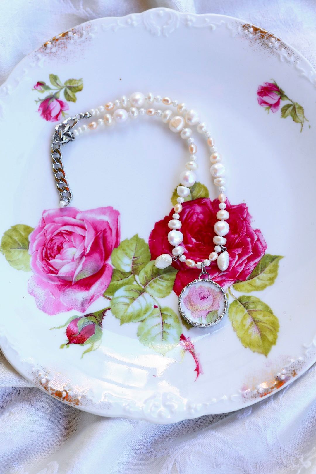 Pearls of Rose Blooms