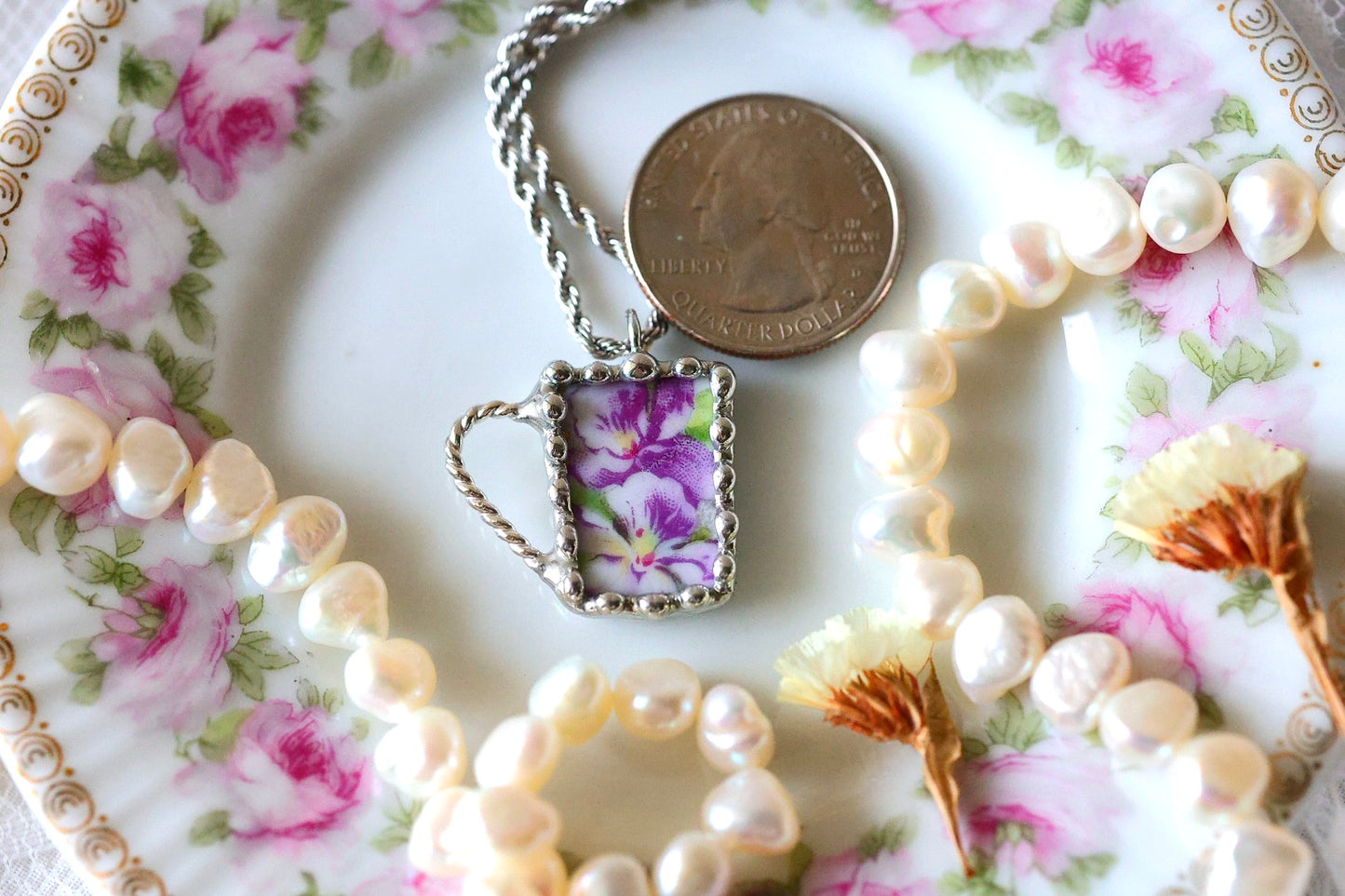 40’s Violet Tea Cup