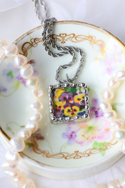 Card of a Dozen Pansies