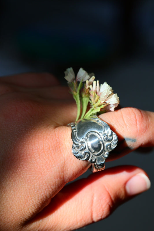 Size 9- Silver Plated Ring