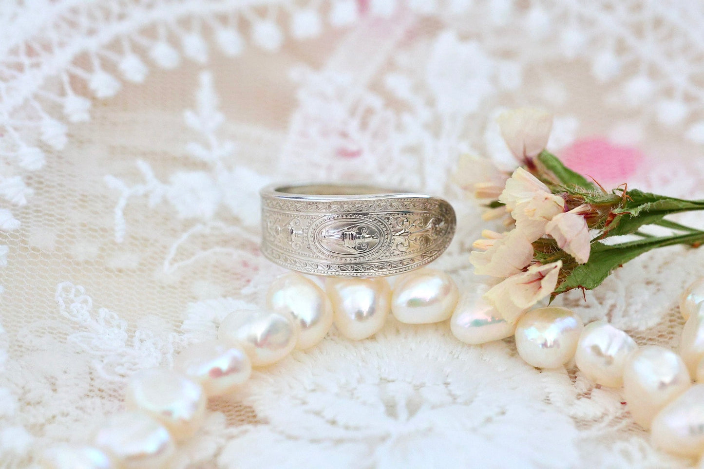 Size 7- Sterling Spoon Ring