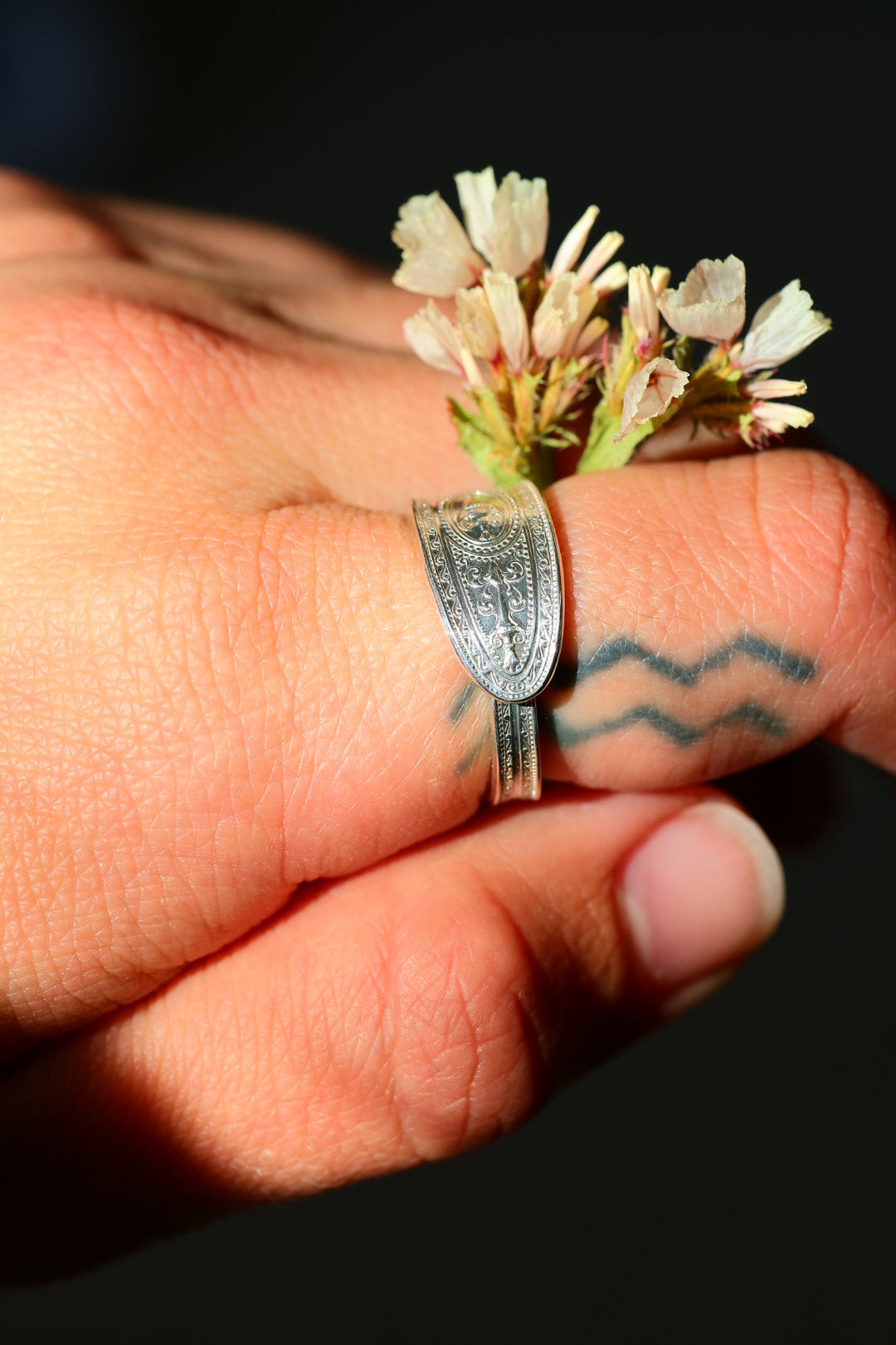 Size 7- Sterling Spoon Ring