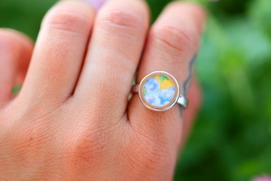 Size 7.5-Handcrafted sterling silver ring