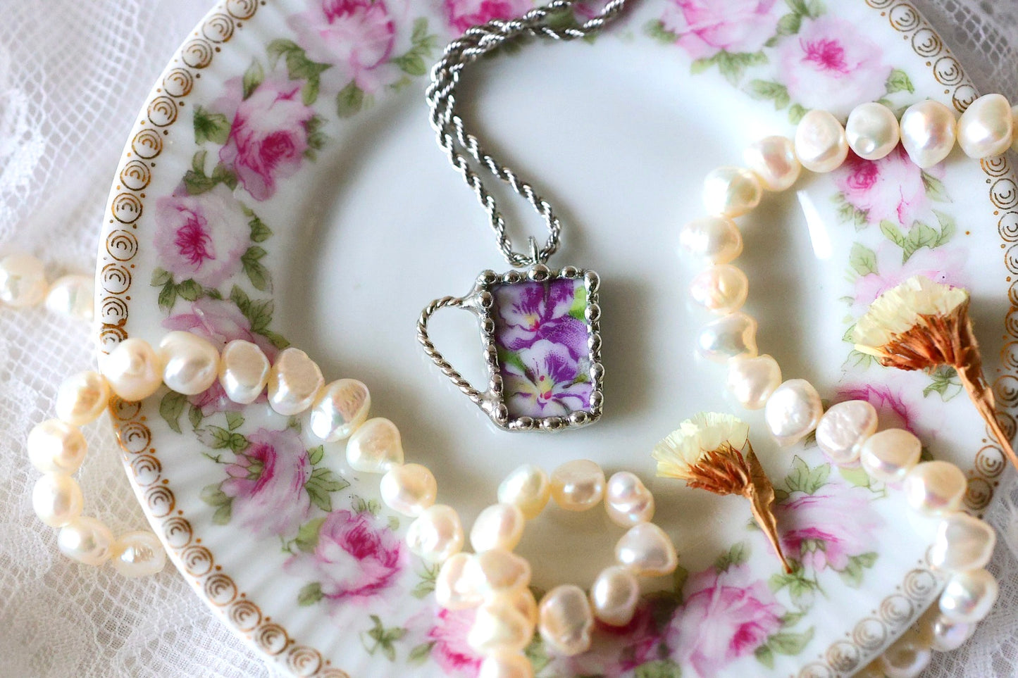 40’s Violet Tea Cup