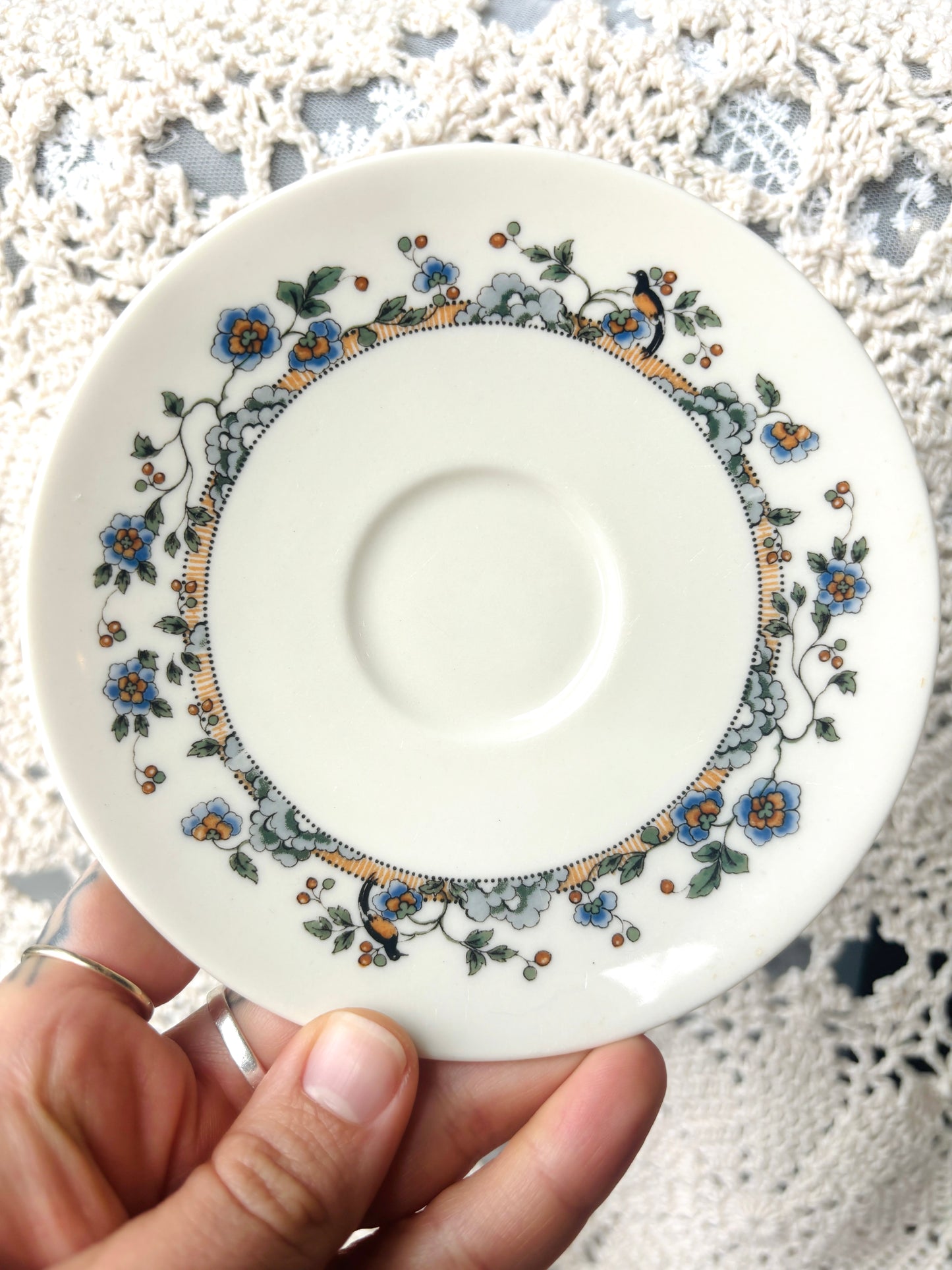 Light Blue Hues Tea Plate
