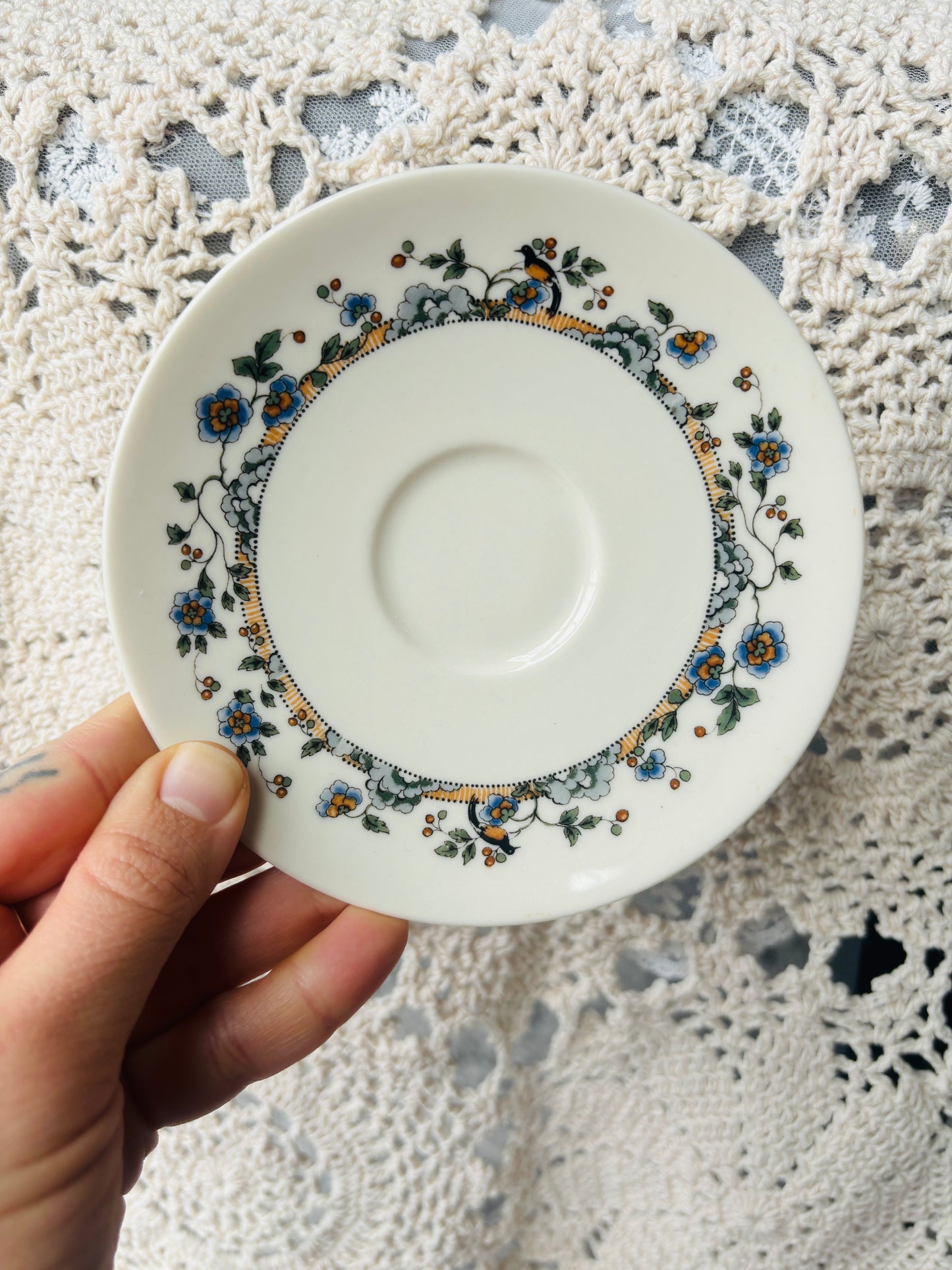 Light Blue Hues Tea Plate